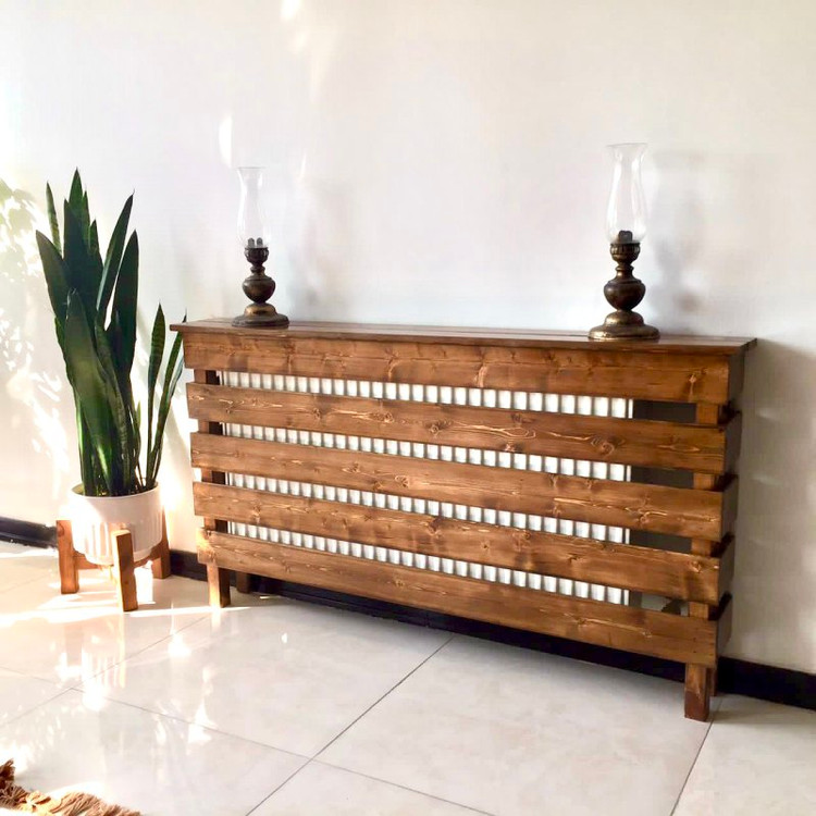 کاور شوفاژ چوبی نمای جلو