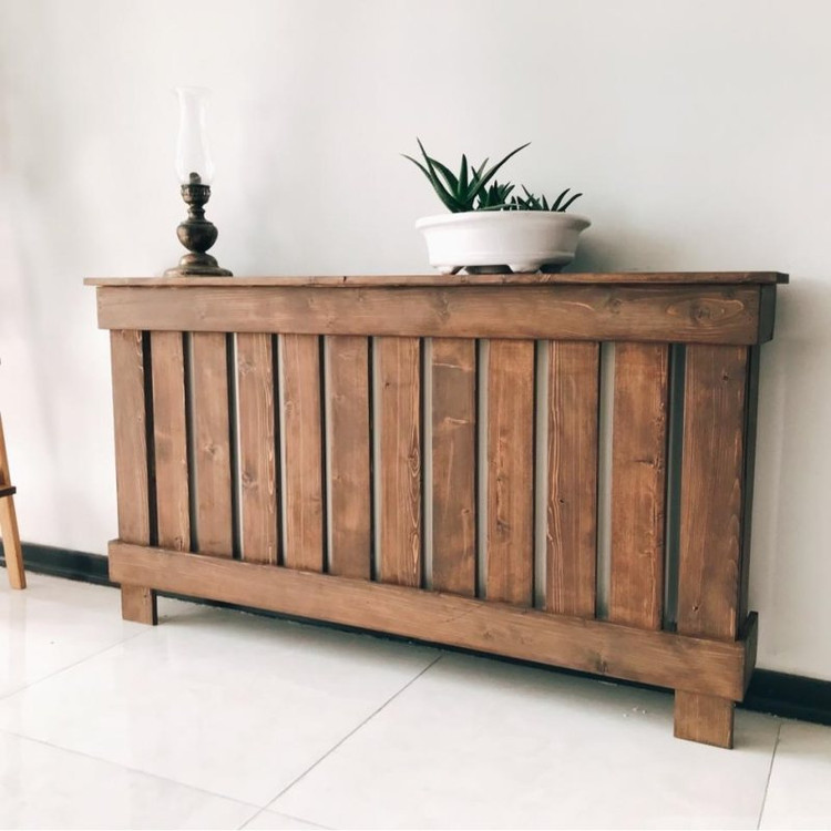 کاور شوفاژ چوبی روستیک دکور مدل h400