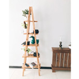 استند گلدان چوبی نردبانی
