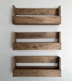 شلف دیواری روستیک دکور مجموعه سه عددی