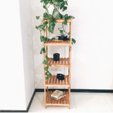 استند گلدان چوبی روستیک دکور مدل Lg200