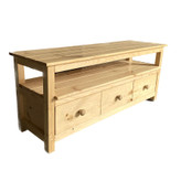 میز تلویزیون چوبی جدید با پس زمینه سفید