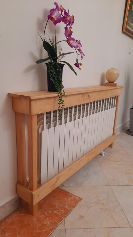 عکس ارسالی مشتری از کاور شوفاژ چوبی