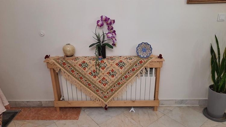 عکس ارسالی مشتری از کاور شوفاژ چوبی