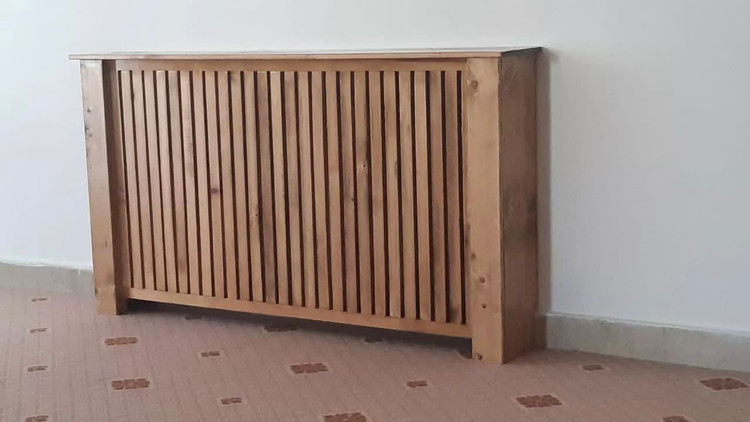 عکس ارسالی مشتری از کاور شوفاژ چوبی