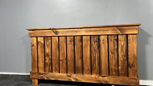 عکس ارسالی مشتری از کاور شوفاژ چوبی