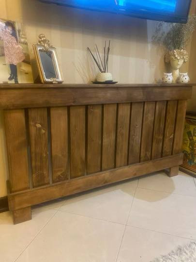 عکس ارسالی مشتری از کاور شوفاژ چوبی