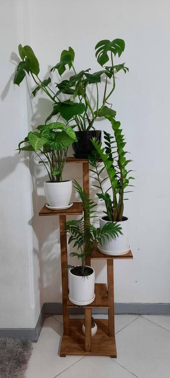 خرید استند گلدان چوبی ایستاده