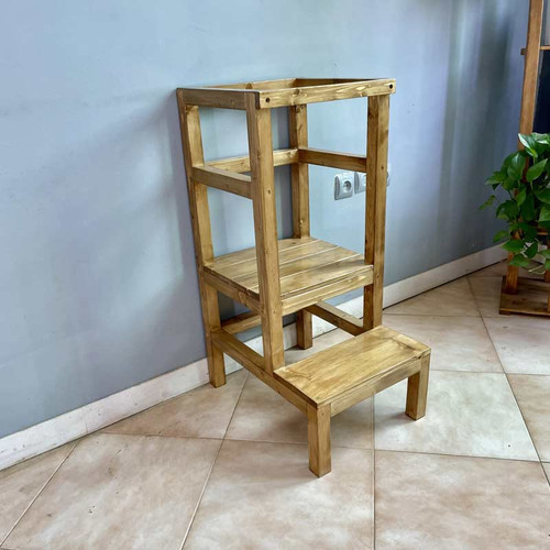 چهارپایه چوبی محافظ کودک روستیک دکور مدل zx300۱۵۴