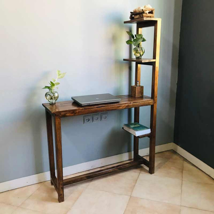 میز تحریر چوبی روستیک دکور مدل Ds900