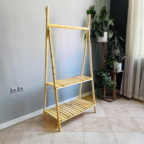 رگال لباس چوبی روستیک دکور مدل WQ39