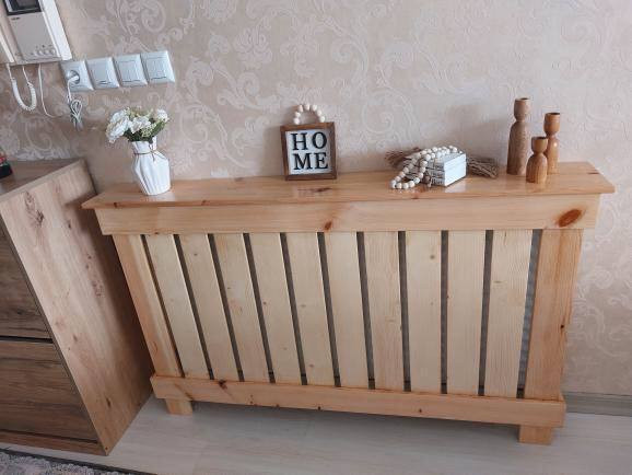 عکس ارسالی مشتری از کاور شوفاژ چوبی