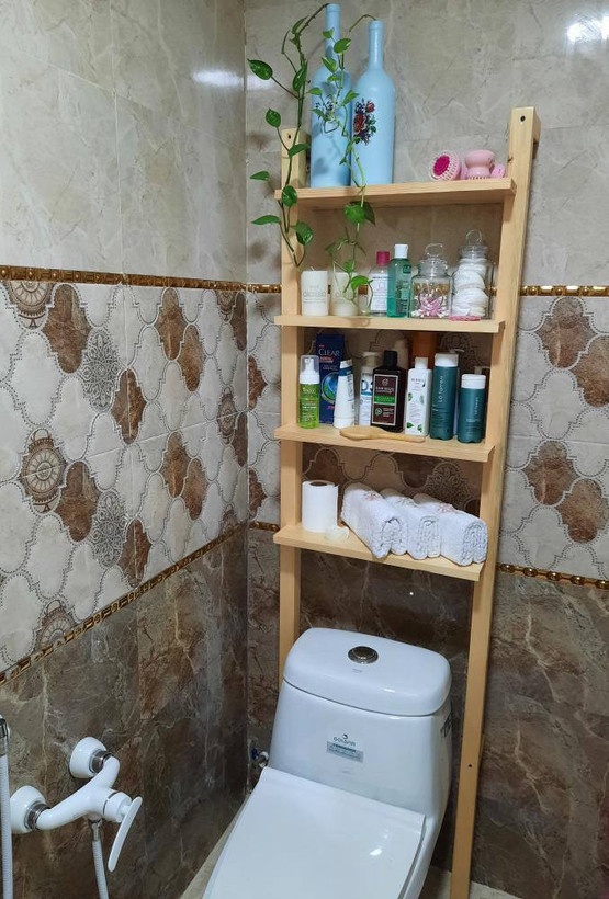 شلف دیواری مدل بالای توالت فرنگی