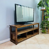 میز تلویزیون چوبی جدی از نمای بغل