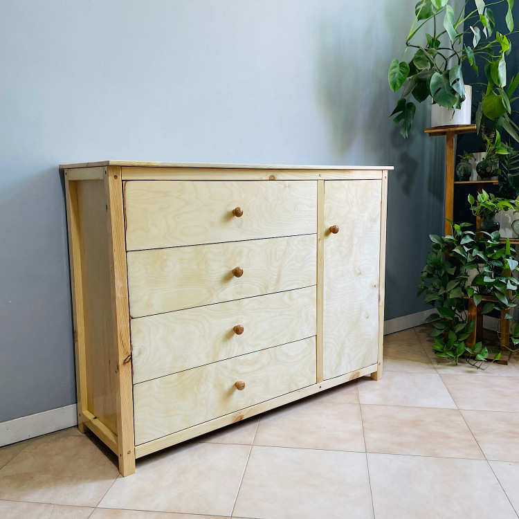 دراور چوبی روستیک دکور مدل m900