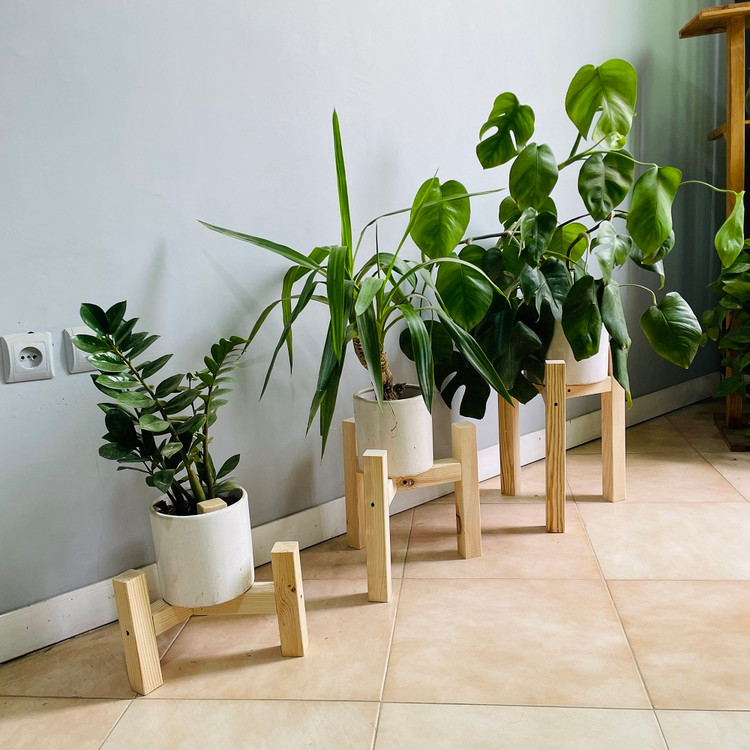 قیمت پایه گلدان چوبی