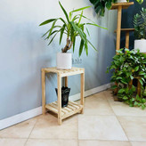 استند گلدان چوبی روستیک دکور مدل v901