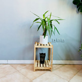 استند گلدان چوبی روستیک دکور مدل v901