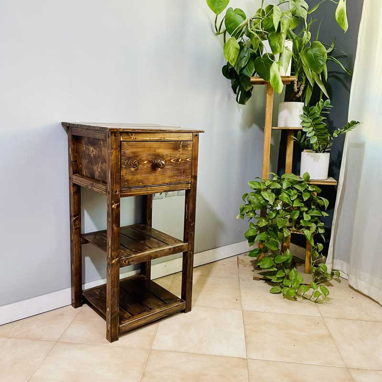 کنسول چوبی روستیک دکور مدل H4