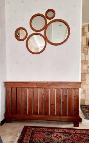 عکس ارسالی مشتری از کاور شوفاژ چوبی