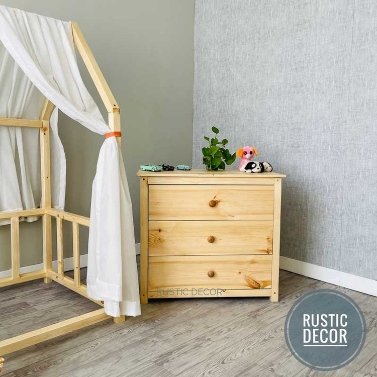 دراور چوبی روستیک دکور مدل G400