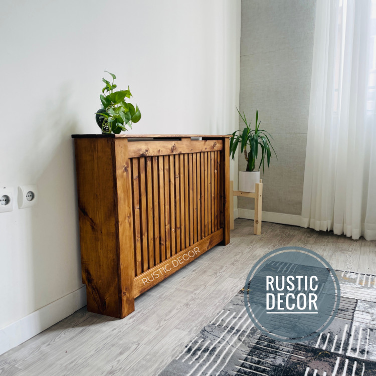 روشوفاژی چوبی از نمای کناری رنگ قهوه ای