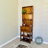 کنسول چوبی روستیک دکور مدل میز بار