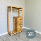 رگال لباس چوبی روستیک دکور مدل TC500