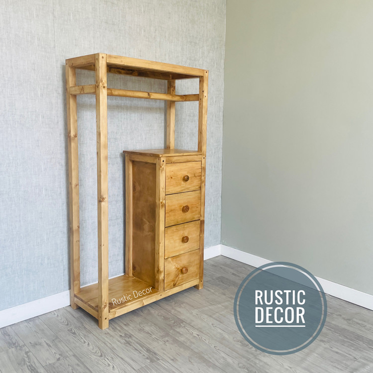 رگال لباس چوبی روستیک دکور مدل TC500