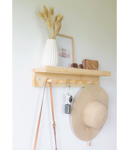 شلف دیواری روستیک دکور مدل آویز