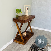 کنسول چوبی روستیک دکور مدل ایکس