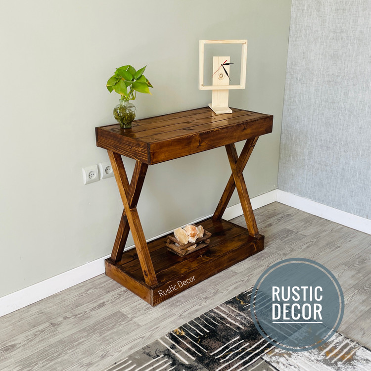کنسول چوبی ساده و شیک