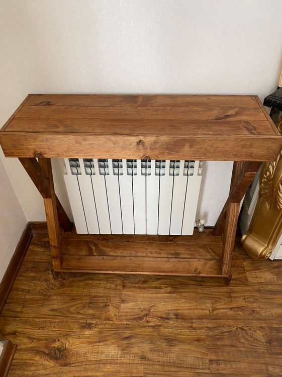 عکس ارسالی مشتری از کنسول چوبی