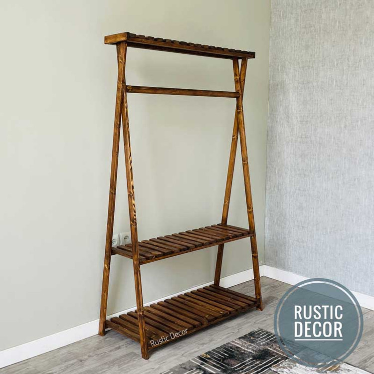 رگال لباس چوبی روستیک دکور مدل Gk37