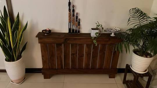 کاور شوفاژ چوبی روستیک دکور مدل h401