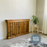 کاور شوفاژ چوبی رنگ قهوه ای از نمای بغل