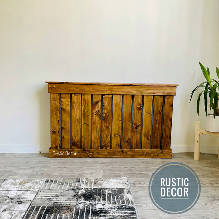 کاور شوفاژ چوبی از نمای جلو