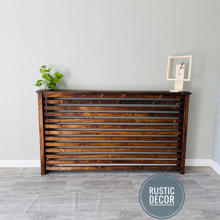 کاور شوفاژ چوبی رنگ قهوه ای تیره