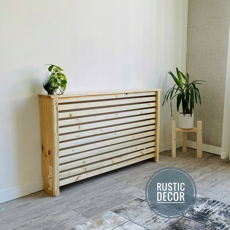 کاور شوفاژ چوبی رنگ کرم