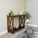 کنسول چوبی ساده و شیک از نمای بغل