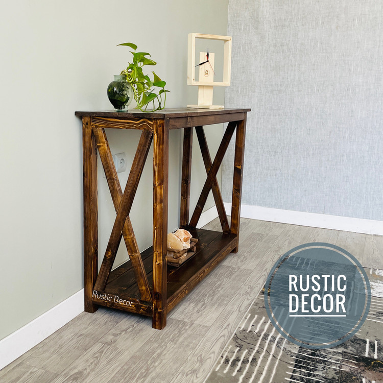 کنسول چوبی ساده و شیک