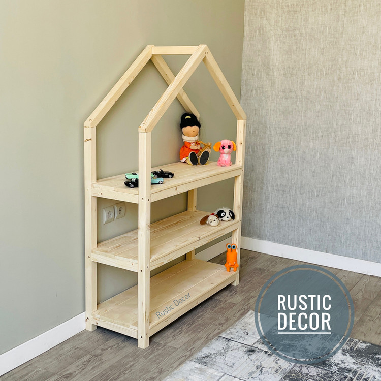 ویترین اتاق کودک از نمای بغل رنگ کرم