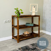 استند گلدان چوبی