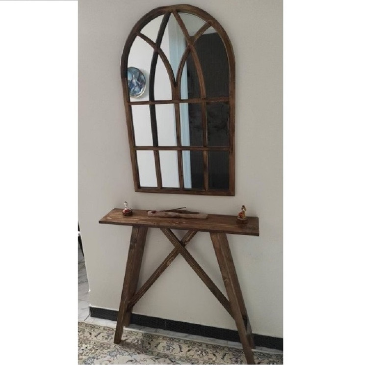 عکس ارسالی مشتری کنسول چوبی همراه اینه