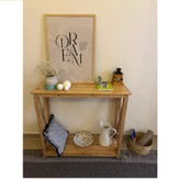 عکس ارسالی مشتری از کنسول چوبی ساده و شیک