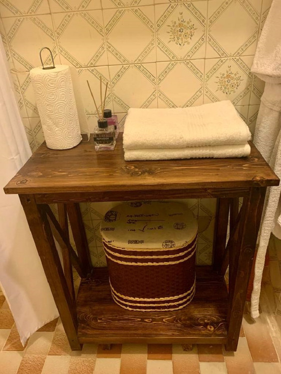 عکس ارسالی مشتری از کنسول چوبی ساده و شیک