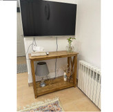 عکس ارسالی مشتری از کنسول چوبی ساده و شیک