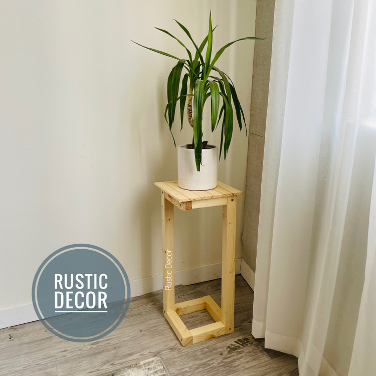 پایه گلدان چوبی