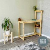 میز تحریر چوبی روستیک دکور مدل V300