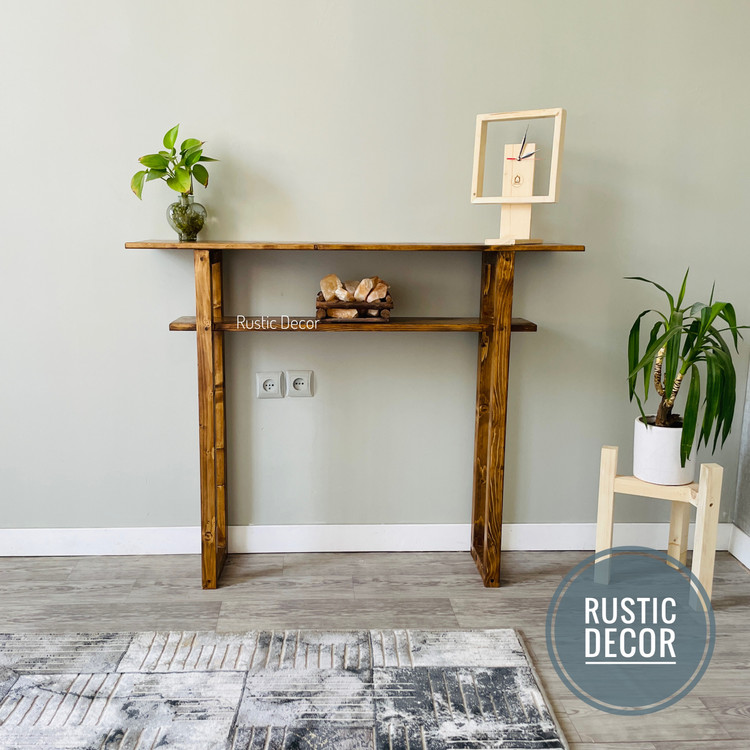 کنسول چوبی ساده و شیک
